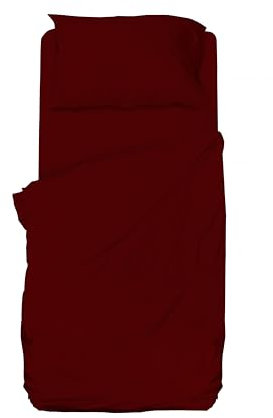 hermet Winner - Juego de sábanas para Cama Individual, Microfibra, púrpura, sábana encimera, sábana Bajera con Esquinas, Funda de Almohada