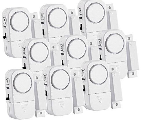 VisorTech Alarm-Anlage: 9er-Set Mini-Tür- und Fensteralarme, 95 db, Versandrückläufer (Magnet Alarmanlage, Erschütterungs-Alarmanlage, Kindersicherung)