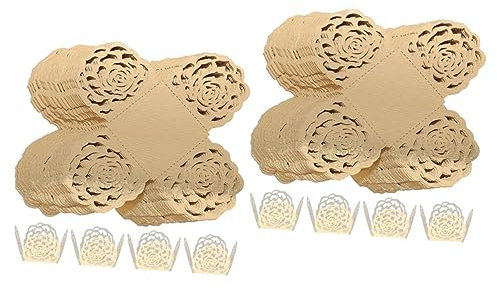 HEMOTON 100 Piezas Vasos De Papel Para Chocolate Moldes Para Mini Cupcakes Mini Vasitos De Trufa Envoltorio De Magdalena Contenedor De Bocadillos Copa De Trufa Caja De Bombones