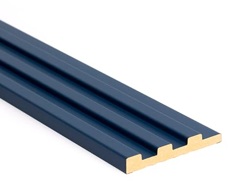 Bildershop-24 Abschlussleiste für Wandpaneele & Deckenpaneele Dekowa in Dunkelblau Blau 252 x 10,7 x 1,5 cm