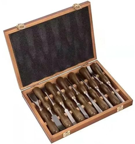 12 pz/set Lavorazione Del Legno Coltello da Intaglio Intagliare Taglierina Strumento Professionale Scultoreo Scalpello for Legno Carpenteria FAI DA TE Strumento di Tornitura di Precisione