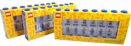 LEGO Room Copenhagen Minifiguren-Vitrine (groß, 3er-Pack, hellblau)