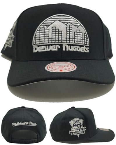 Mitchell & Ness Denver Nuggets NBA Panda Pro HWC Snapback Hat Cap - Schwarz, Schwarz, Einheitsgröße