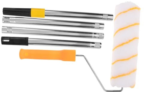 KITANDOVE Farbroller-set Mit 1 2 M Teleskopstange Malerset Für - Und Hausanstrich