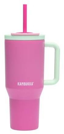 Kambukka Rio termokopp med handtag 1 000 ml Bubblegum Mint, lock med lufttät stängning