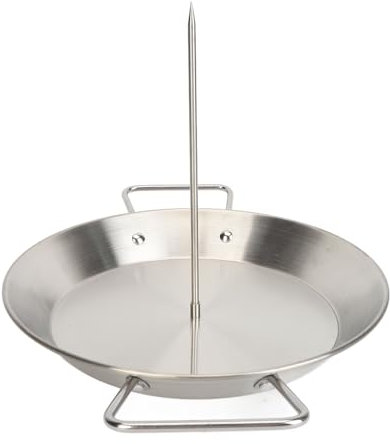 Vertikaler Spieß Grill Edelstahl, Abnehmbarer Multi Funktionaler Grill Grill für Familiensammeln mit Vielseitiger Verwendung, Breite Anwendungen (mit Pinsel)