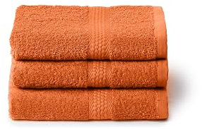 Caleffi Juego de Toallas de baño pequeñas 3X, 40 x 60 cm, algodón 100% Suave y Absorbente para baño, Cara y Uso Diario, Toallas Bidet, Toalla de Invitados Resistente a los Lavados