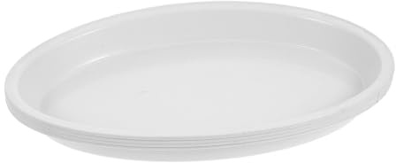 TOGEVAL Sottovasi Ovali Resistenti alla Deformazione e Raccogli Acqua Set 4 Pezzi in Plastica Pp per Vasi per Decorazione Interna di Piante