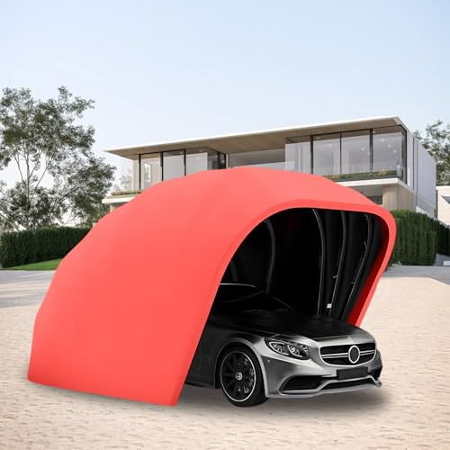 Toldo retráctil semiautomático duradero para coche, plegable, garaje móvil para protección contra todo tipo de clima