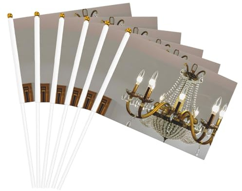 Chandelier de salle de bal imprimé pratique drapeau portable polyvalent drapeaux pôle fêtes défilés décorations vacances