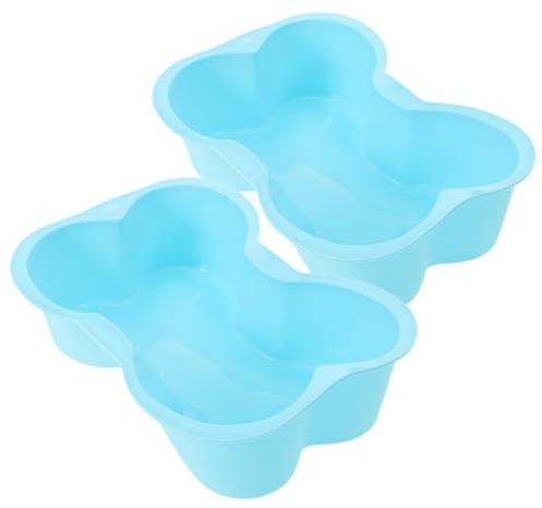 HIAKDOFT 2 pezzi Stampi Silicone per Dolci Forma Osso Resistenti al Calore Antiaderenti e Flessibili per Torte Muffin e Cioccolatini per Feste e Uso