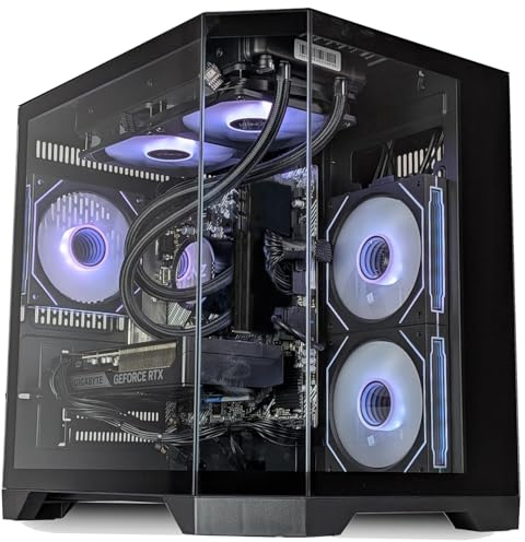 ionz Gaming PC - Intel i5-12400F | | Nvidia RTX 5060 | 16GB DDR5 RAM | 1TB NVMe SSD | 600W PSU | 240mm AIO | Windows 11 | WiFi | (Apex Mini, Black)