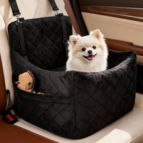 Zjyufy Seggiolino Auto in Peluche per Cani Fino A 9 kg