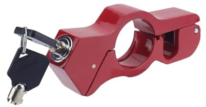 ERYUE Blocco Impugnatura per Moto Blocco Casco Freno Antifurto per Scooter ATV Blu. (Rossa)