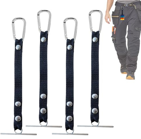 Electrical Tape Holders Strip Clip Organizer Tool | 4 Pieces Non-slip Polyester Tape Holder for Home Work Warehouse Automotive Construction Drywall Car Automotive Work