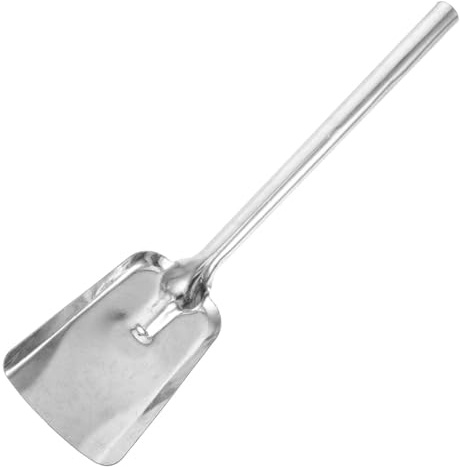 LALADEFIEE Pala de Carbón de Hierro con Gran Capacidad y Diseño Multifuncional Compatible Universalmente para Chimeneas y Estufas de Leña