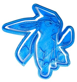 Cuticuter Glaceon Pokemon Ausstechform, Blau, 8 x 7 x 1.5 cm