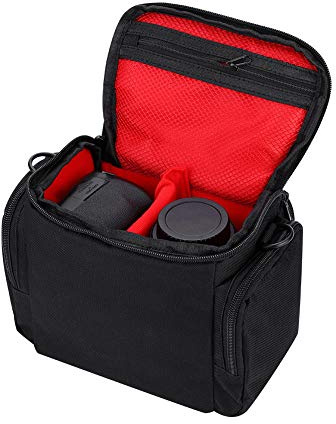 Bolso Bandolera con cámara DSLR, Bolso portátil con cámara VBESTLIFE con Almohadilla Suave, Correa de Hombro Ajustable y Desmontable para para para DSLR, Lente sin Espejo, Accesorios