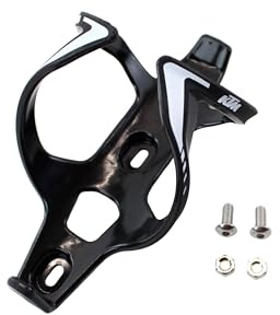 KTM Wing II, portabottiglie per bicicletta, portabottiglie, porta bottiglia d'acqua, prelievo anteriore, leggero, 3 colori a scelta, colore: nero/bianco
