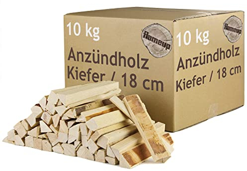 Bois d'allumage sélection pin 5-100 kg Bois d'allumage Bois de Chauffage Bois d'allumage Bois d'allumage pinède séchée au Four Grill Flameup, Foule:10 kg