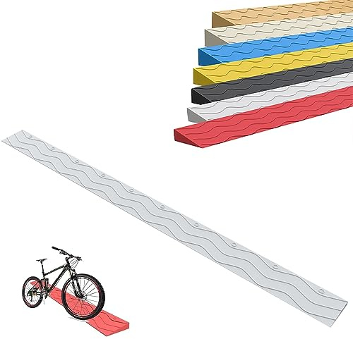 Yqyc 1–5,5 cm Hohe Tragbare Bordsteinrampe, rutschfeste Schwellenrampe Türschwellenrampe Für Türen, Badezimmer, Supermärkte, Garageneingänge, Schneidbar (Color : Grau, Size : 100x10x4cm)