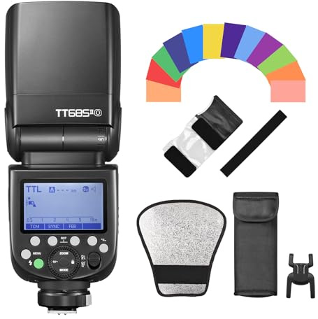 Godox Thinklite TT685IIO TTL Speedlite Speedlight 2.4G GN60 High Speed 1/8000s Ersatz für Olympus E-M10II E-M5II E-M1 E-PL8 7 6 5 E-P5 E-P3 Pen-F Panasonic DMC- GX85 G7 GF1 LX100 G85 GH4 FZ2500GK