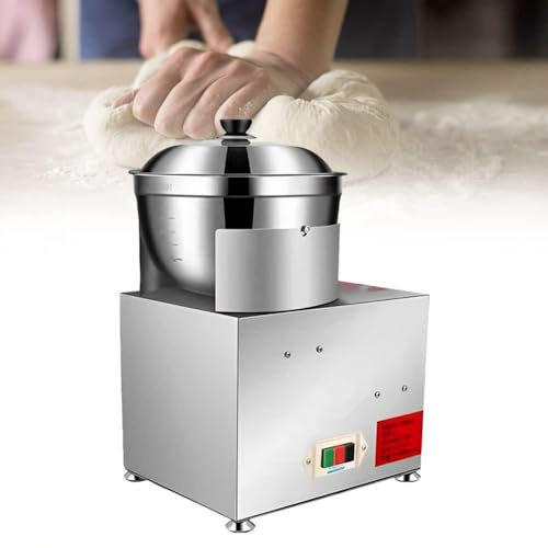 XDLYWUZIQ Stand Mixers, Food Mixer, Commercial Dough Mixer Machine, 550W/1100W Stainless Steel Stand Mixer Pizza Bakery Multifunction Blender for Commercial And Family Use,5L