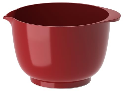 Rosti Margrethe Rührschüssel 2 Liter, Bruchsichere Schüssel, Backschüssel, Hefeteigschüssel mit gutem Griff, Teigschüssel aus Recycelbarem Kunststoff, Rot