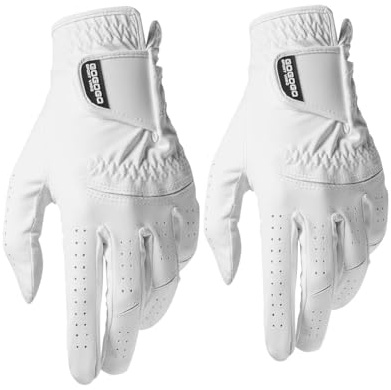 Gogogo Sport Vpro GripFlex Mens 2-Pack Golf Glove Microfiber Durable Breatheable All Weather (Worn on Left Hand)