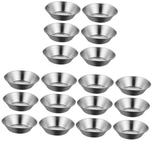 Cabilock 18 Stk Eierkuchenform Aus Edelstahl Mini-kuchenformen Mini-tartepfanne Madeleine-schimmel Obstkuchenformen Aluminium Chinesische Eierkuchenform Eierablage Backform Rostfreier Stahl