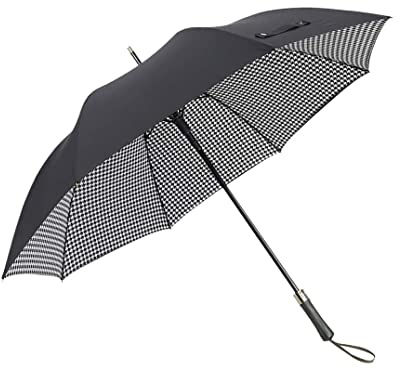 GAOJUNAN Regenschirm Sturmfest Großer Langer Regenschirm Herren Business Double Layer Winddichter Regenschirm Regen Damen Lederbezug Golfschirm Outdoor Umbrella Schirm(A)