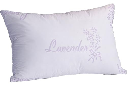 Olivia Rocco Lavender Infused Hotel Pillow Comfy Medium Support Microfibre Pillows Hypoallergenic Soothing Down Bed Pillow For Side Sleepers
