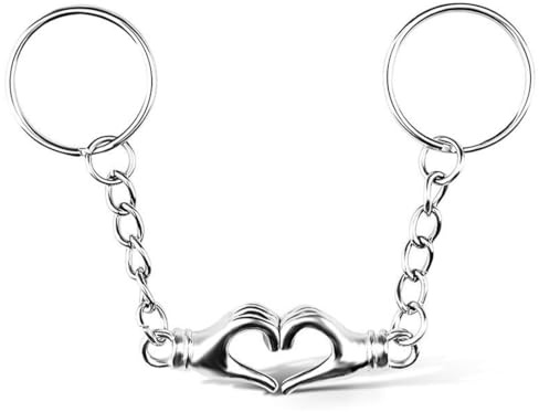 XENQITO Porte Clef Coeur, Porte-clés Puzzle, Porte Clé Amoureux, Cadeau Couple Amoureux