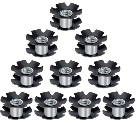 MOIDHSAG Rennrad-Headsets, Sternmutter, Fahrradlenker, Sternmutter, Mountainbike, Flanschmutter, 10 Stück