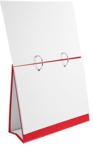 OFFSCH 8 Zoll Mini-tischkalender Metallkalender Für Den Schreibtisch Leere Seite Für Fotozeichnungen Bastelkalender