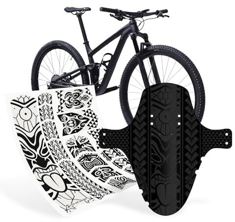 Riesel Design - MTB Fahrrad Set - Schutzblech vorn und Rahmenschutzfolie | Fahrrad Schutzblech inklusive Kabelbinder und extra robuste Schutzfolie für Ober-, Unter- und Sitzrohr