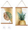 KATLKIU 2 marcos magnéticos de madera 21/31 cm - Marco de pared reutilizable con ganchos para impresiones A4, fotos, pinturas, decoración del hogar y la oficina