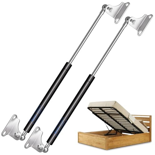 ARANA Muelles Resorte de Gas 762 mm (667 N/68 kg, tipo-L) con Amortiguador de Gas Hidráulico Brazo – Soporte para Cama de Autocaravana, Camión, Cocina, Ventana de Autocaravana y DIY Caja Pesada