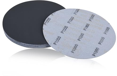 150mm Nassschleifpapier Körnung 1000, 18 Stück Hochglanz Schleifpapier für Autolack, Metall & Holz Feinpolitur, Premium Feinstschliff für Lackaufbereitung, Auto Politur & Oberflächenveredelung