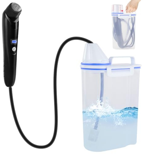 Portable Electric Bidet Sprayer, Rechargeable Handheld Bidet for Travel | Toilet | Personal Care | Postpartum Care | Hygiene Cleaning | Baby Care, 2.3L Water Container , 6.3ft Hose & Upgraded Filter