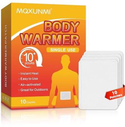 MQXUNMI 10 Pcs Deep Heat Patches for Feminine Care - Air-Activated Body Warm Patch, Up to 10 Hours Long-Lasting Warmth for Menstrual Cramp Relief for Her, Mom & Friends