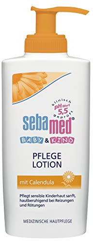 Sebamed Baby & Kind Pflegelotion mit Calendula 200 ml, pflegt sensible Kinderhaut sanft, hautberuhigend bei Reizungen und Rötungen
