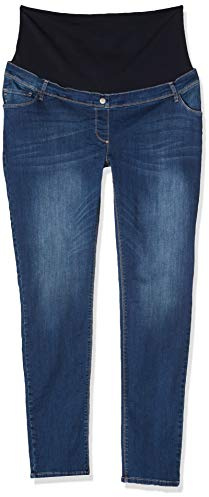 Love2wait Damen Jeans Sophia Plus Umstandsjeans, per Pack Blau (Stone Wash 021), W44/L34 (Herstellergröße: 44)