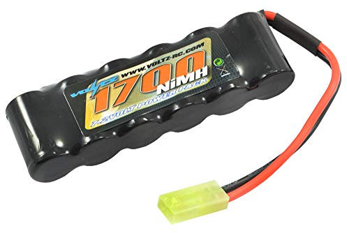 Voltz 1700mAh 7.2v NiMH RC Car Straight Stick Battery Pack w/Mini Tamiya Plug