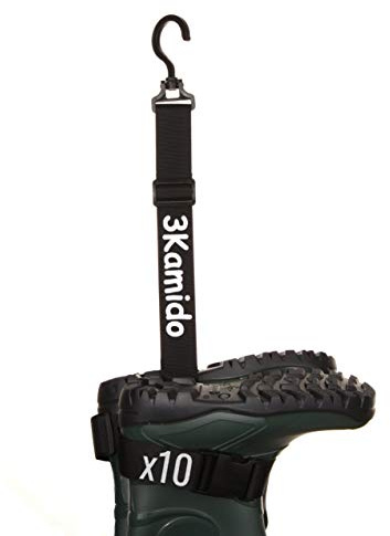 3Kamido® Verstellbare Kleiderbügel für Wathose Watstiefel Stiefel, Gummistiefel, Motocross Stiefel, Gürtel für Trocknen Wathose