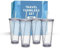 MARFRAND Lot de 4 Verres Réutilisables Avec Couvercle et Paille - Tasse en Plastique à Double Paroi 700 ml, Gobelet Dur Sans BPA