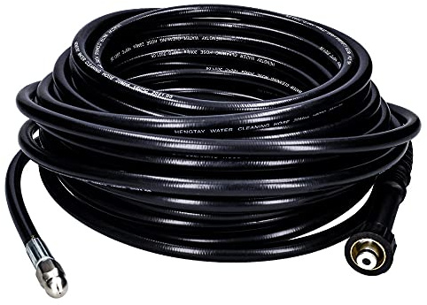 Rohrreinigungsschlauch Hochdruckschlauch 20 m M22, 200 bar, 60 °C DN6 | kompatibel mit Kärcher Hochdruckreinigern K-Serien und HD-Serien