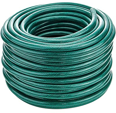 HOMECALL 50 Metre Reinforced PVC Garden Outdoor Water Hose