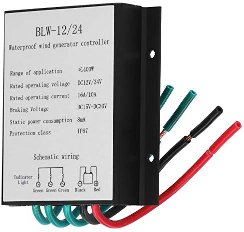 Windturbinen-Generator-Steuerung, IP67 Wasserdichte DC12-24V Automatische Steuerung BLW-12/24 400W Batterieladeregler,Dynamo