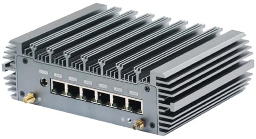 HSIPC 11th Gen i3 1115G4 Firewall Micro Appliance, Mini PC, Nano PC, Router PC(16G 256G) With 6 RJ45 2500M, AES-NI,HDMI USB3.0 Console,Compatible with Pfsense OPNsense